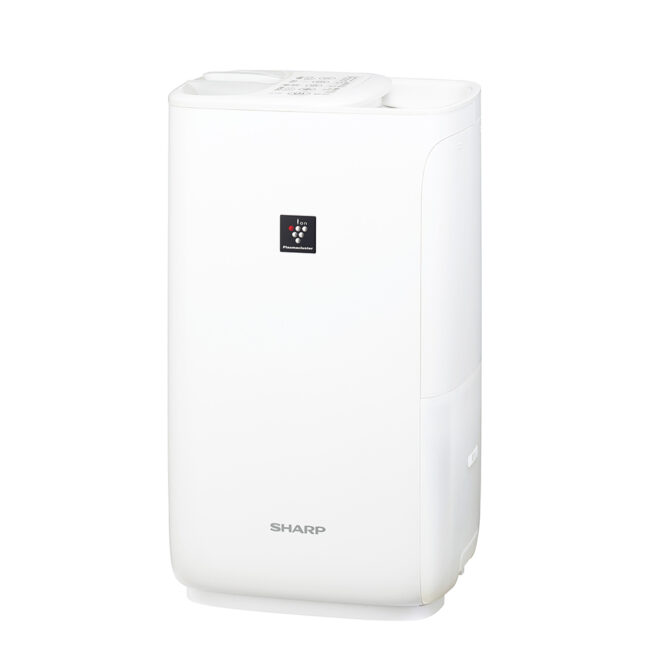 SHARP 加湿器 HV-P55/HV-P75 ホワイト　2021年製 シャープ】 加湿器 ハイブリッド 給水かんたん レギュラータイプ